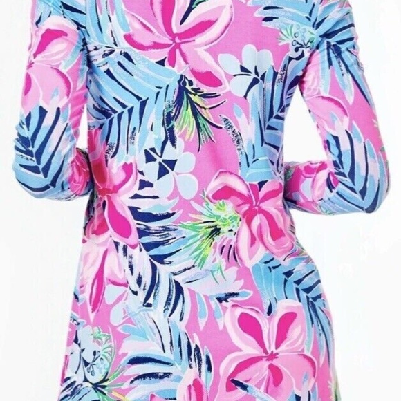 New Lilly Pulitzer Kaisley Dual Neck Dress in Pink Cockatoo Size Small - Picture 2 of 5
